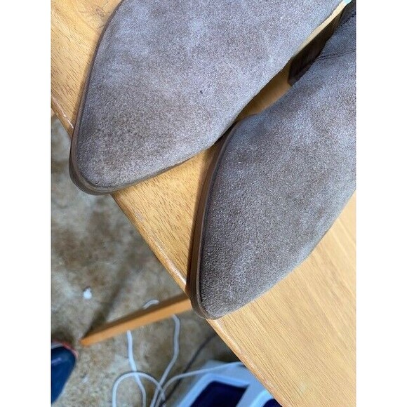 Franco Sarto Women's Size 8M Shaina Tan Suede Booties Ankle Boot Zipper - Picture 8 of 12